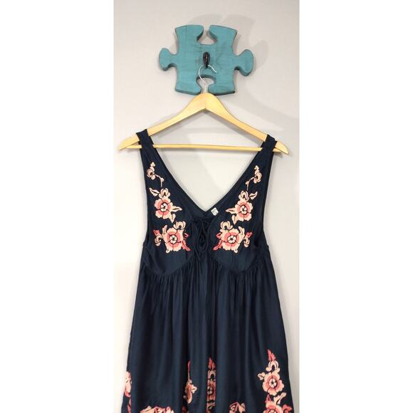 Intimately Free People Aida Embroidered Slip Modal soft Tank Top Slip Dress XS - Picture 3 of 15